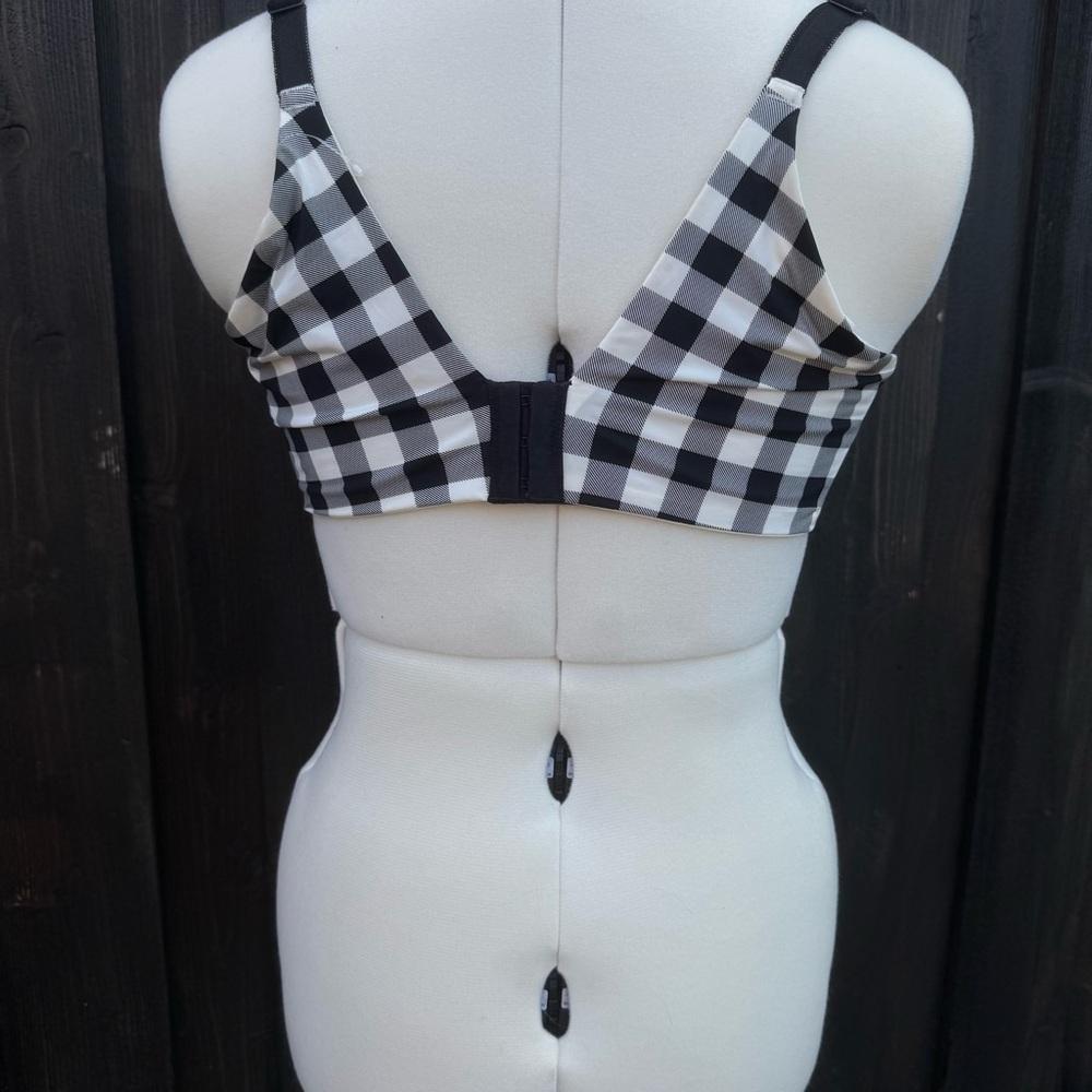 Torrid Curve Black and White Push-Up Bra with Underwire Support - Picture 8 of 12